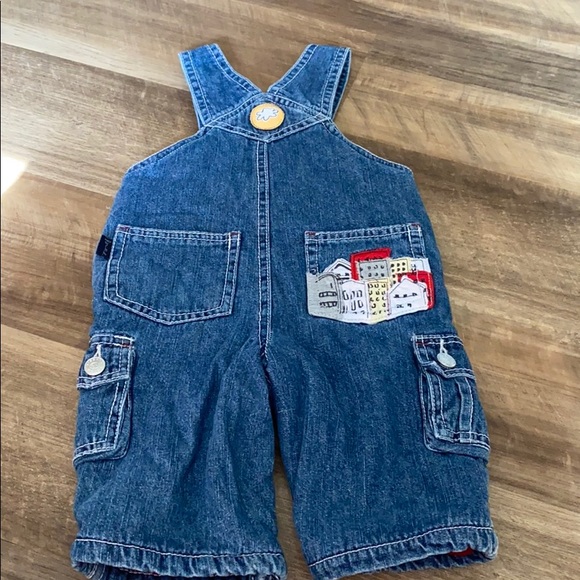 Warm, Lined Jean Overalls - Picture 5 of 8